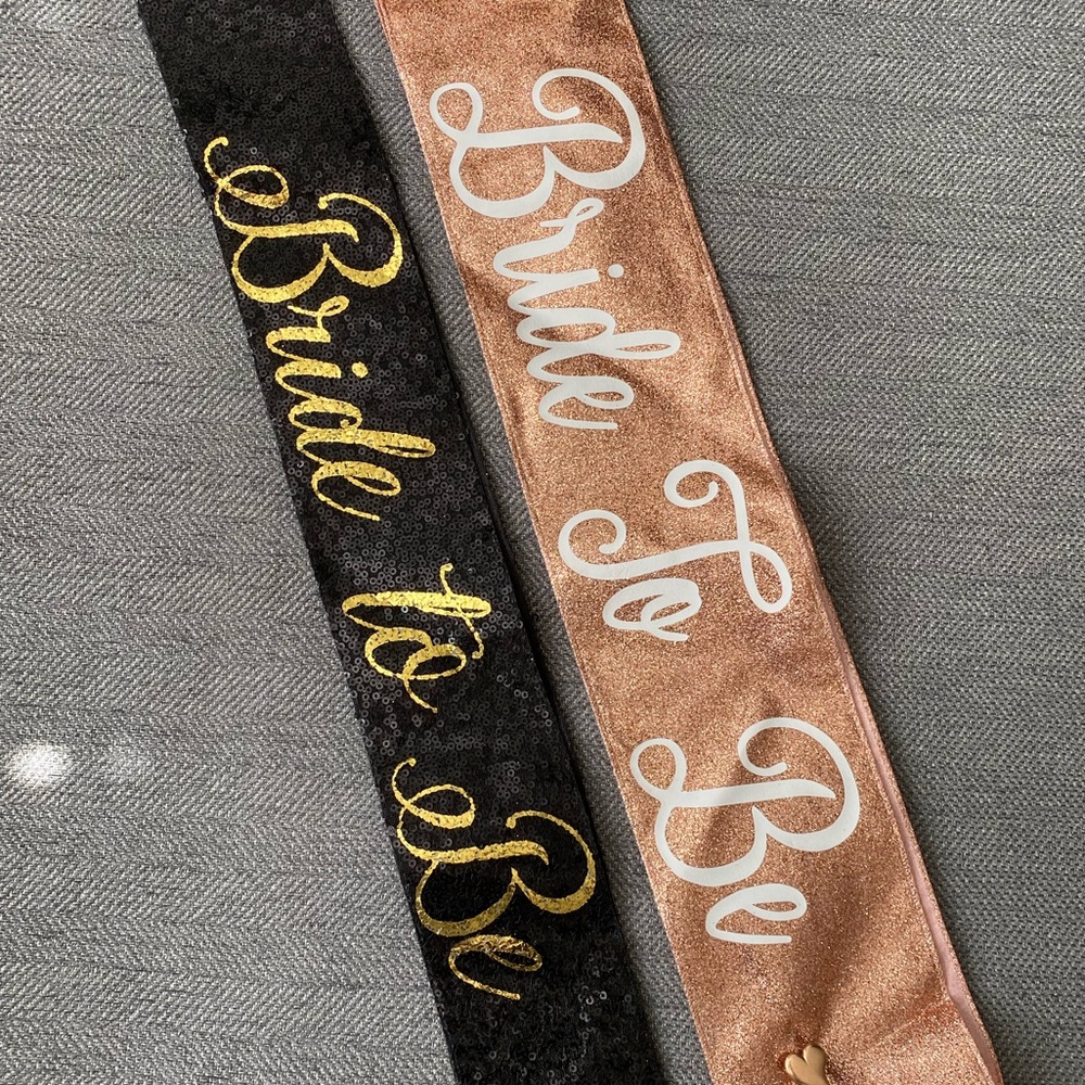 Set of Bride to Be Sequin Sashes for Bachelorette